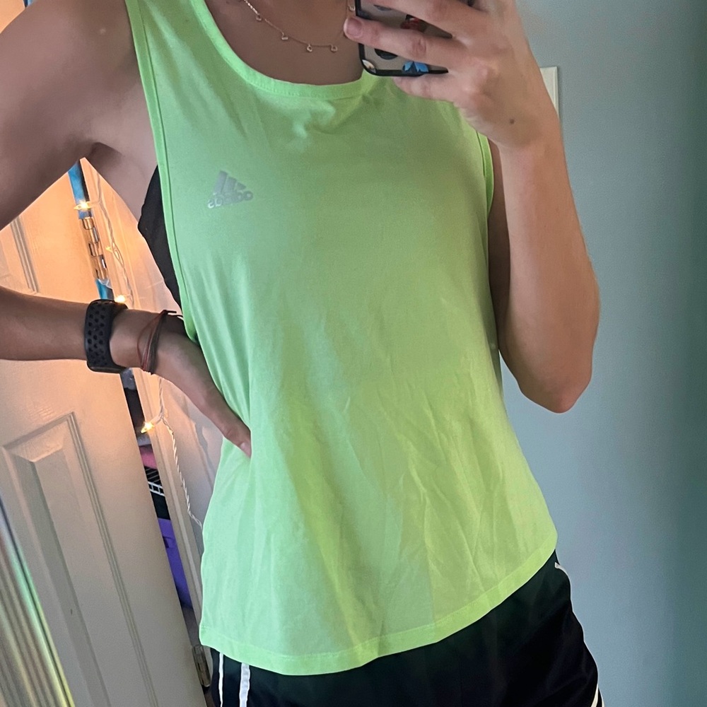 Green Adidas Athletic Tank